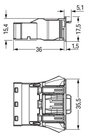 Gerätestecker 3p ger Serie 770 250V 25A Einb/steck Federzugans 4qmm hfr