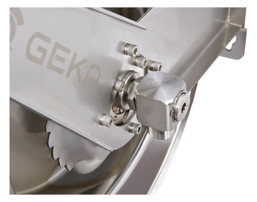 Bild GEKA plus automatischer Schlauchaufroller EA15SK, Edelstahl, inkl. 12,5m PVC-Sch-6