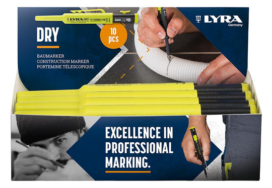 LYRA-Dry-Baumarker im Display (10 Stück)