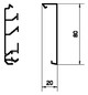 Oberteil SL-K 80mm Kst ver-ws RAL9016 Oberteil SL-K 80mm Kst ver-ws RAL9016