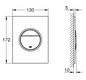 GROHE Abdeckplatte Nova Cosmopolitan S senkrechte Montage, mattchrom