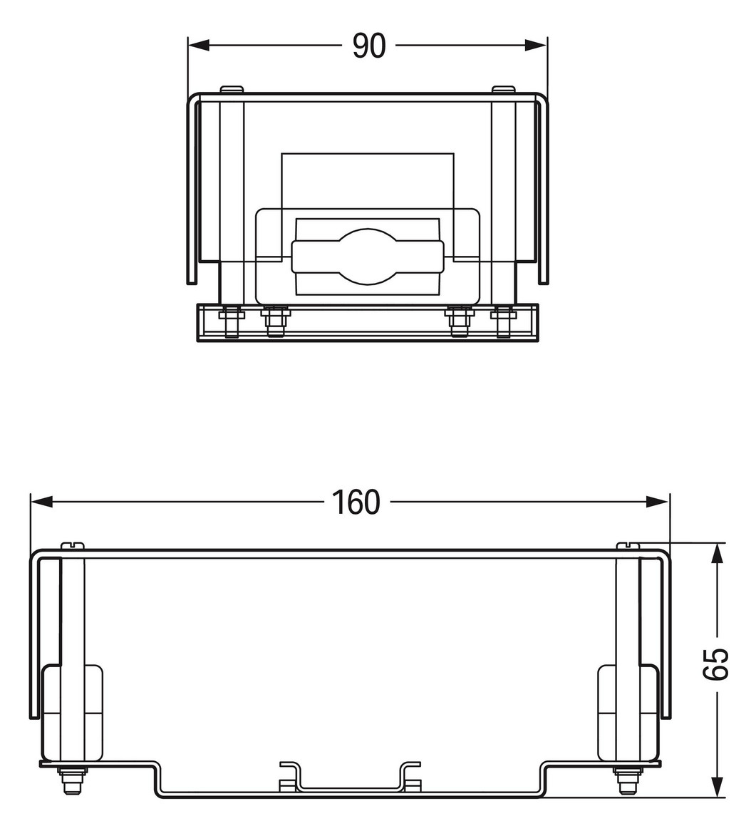 Flachleitungsadapter Serie 895 5p 750V 0-16qmm 57A Einspeisung Federzugans