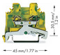 Schutzleiter-Reihenklemme Serie 280 0,25-2,5qmm gn/ge 1Etage APL_erf.
