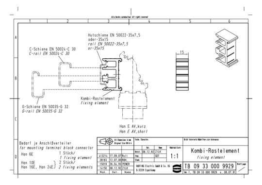 HART Rastelement             09330009929 
