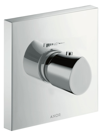 hansgrohe Fertigmontageset Axor Starck Organic HighFlow UP-Thermostat, chrom