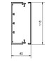 Leitungsführungskanal Kst 40x110x2000mm ver-ws LF-K unbeh 3115qmm RAL9016