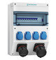 CEE-Kombi Kst gr IP54 1x16A5p400V 1x32A5p400V 4Steckd LS-Schalter