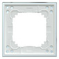 Rahmen 1f krws glz Glas f.GEB-K kristallweiß Unterputzmontage