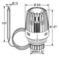 Heimeier Thermostat-Kopf K 40-70 °C, Kapillarrohrlänge 2 m, weiß