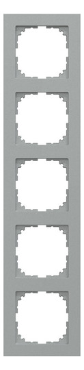 Rahmen 5f alu mt M-Pure Kst f.GEB-K Unterputzmontage Thermopl