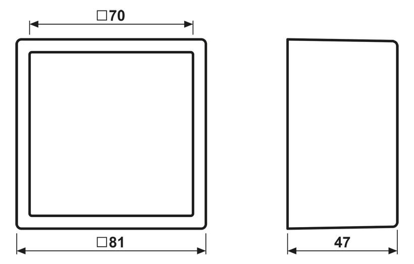 Gehäuse AP 1f Kst aws LS / LS CUBE glz AP-Geh Gehäuse AP 1f Kst aws LS / LS CUBE glz AP-Geh