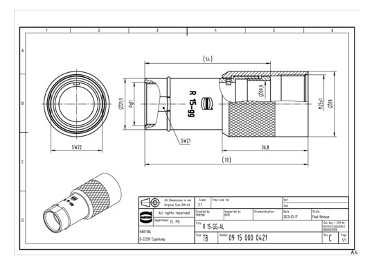 HART Steckgehäuse Pg 11      09150000421 