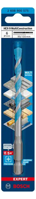 Bild Schlagbohrer EXPERT HEX-9 6x90x150mm Mul tiConstruction Bosch-2