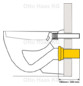 HAAS PE-Wand-WC-Anschlussstutzen DN 90/110, 180 mm, verschweißbar, mit Gummispüldichtung, schwarz