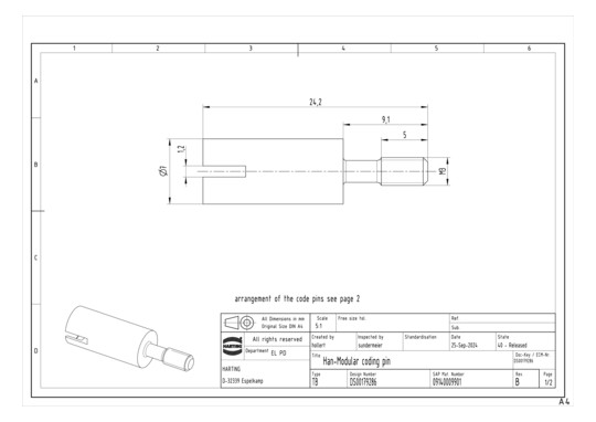 HART SPERRBOLZEN HAN -MODUL  09140009901 