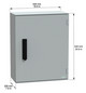 Wandschrank GFK IP55 B430xH530xT200mm unbeh