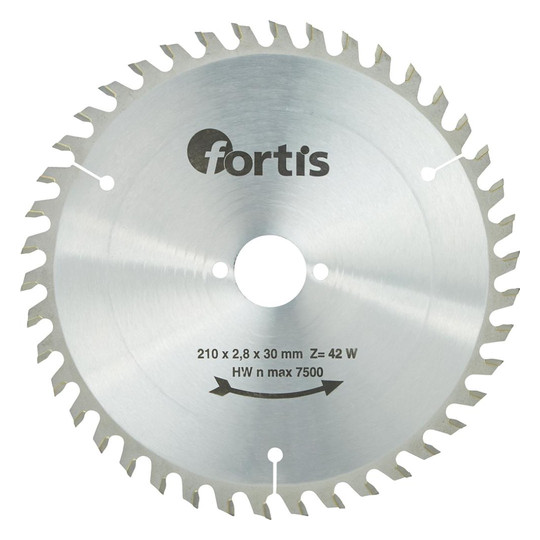 fortis-HW-Kreissägeblatt 210x3,0x30 mm, 48Z