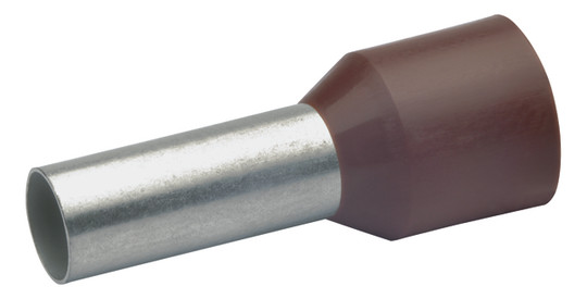 Aderendhülse 10qmm 12mm isol PP br Cu Polypropylen (PP) verzinnt