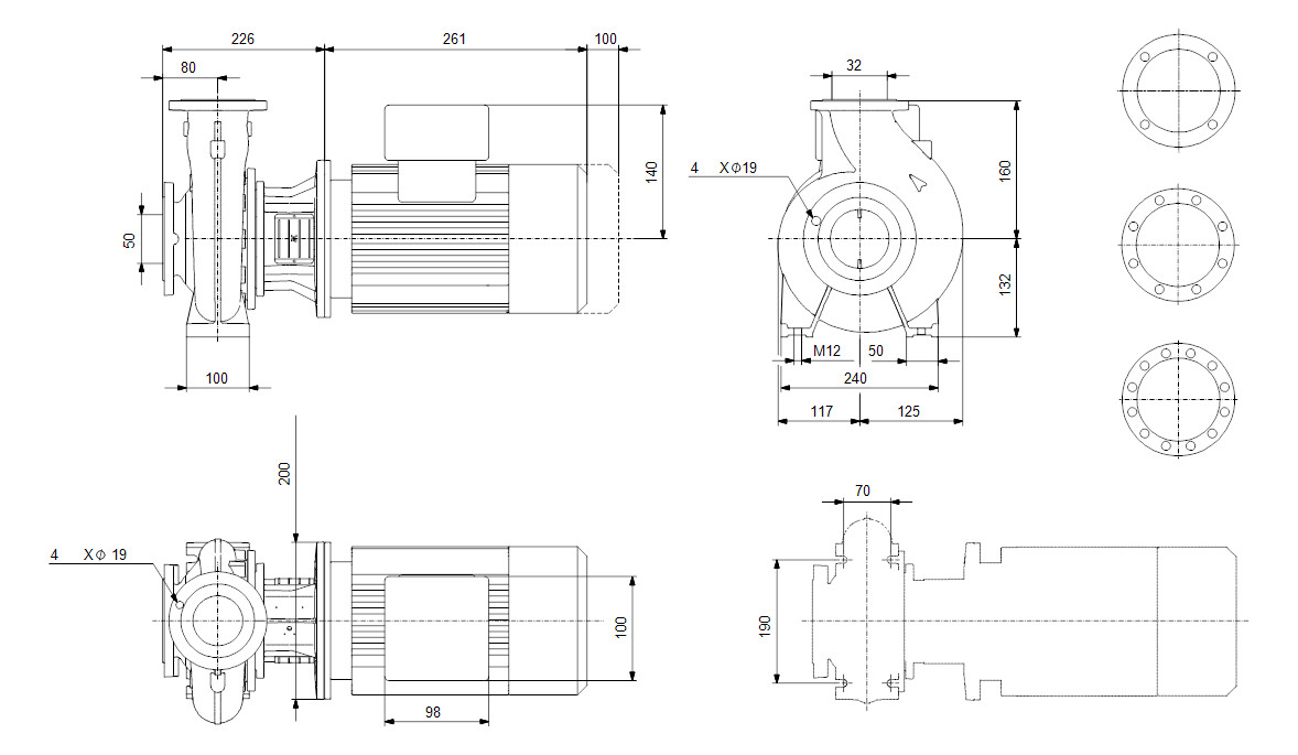 GRUNDFOS Blockpumpen Standard NB 65-160/135AAF2AESBQQEFW3