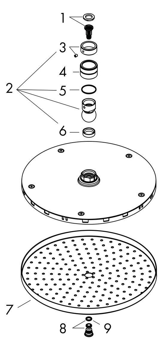 hansgrohe Kopfbrause Raindance S 240 Brausekopfgröße 240mm, 1jet, chrom