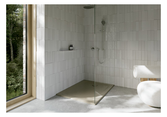 Duschwanne BetteUltra 1260 120x90x3,5cm, Antirutsch/Pro, Mini-Wannenträger, cashmere