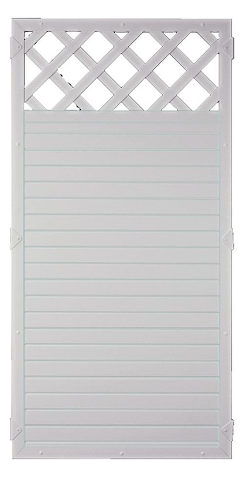 Bild LIGHTLINE KS-Zaun Ranki 90 x 180 cm Füll ung / Rahmen WEISS - n.a.-0