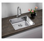 Blanco Becken SUPRA 500-IF R12 54 x 44 cm, Edelstahl Bürstfinish