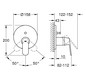 GROHE Fertigmontageset Eurosmart Cosmopolitan UP-Wannen-Einhebelmischer, chrom