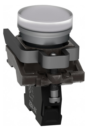 Leuchtmelder komplett 1f LED UC rnd fl Ø22,5mm ws IP65