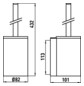 EMCO WC-Bürstengarnitur System 2 chrom, Wandmodell, mit Behälter