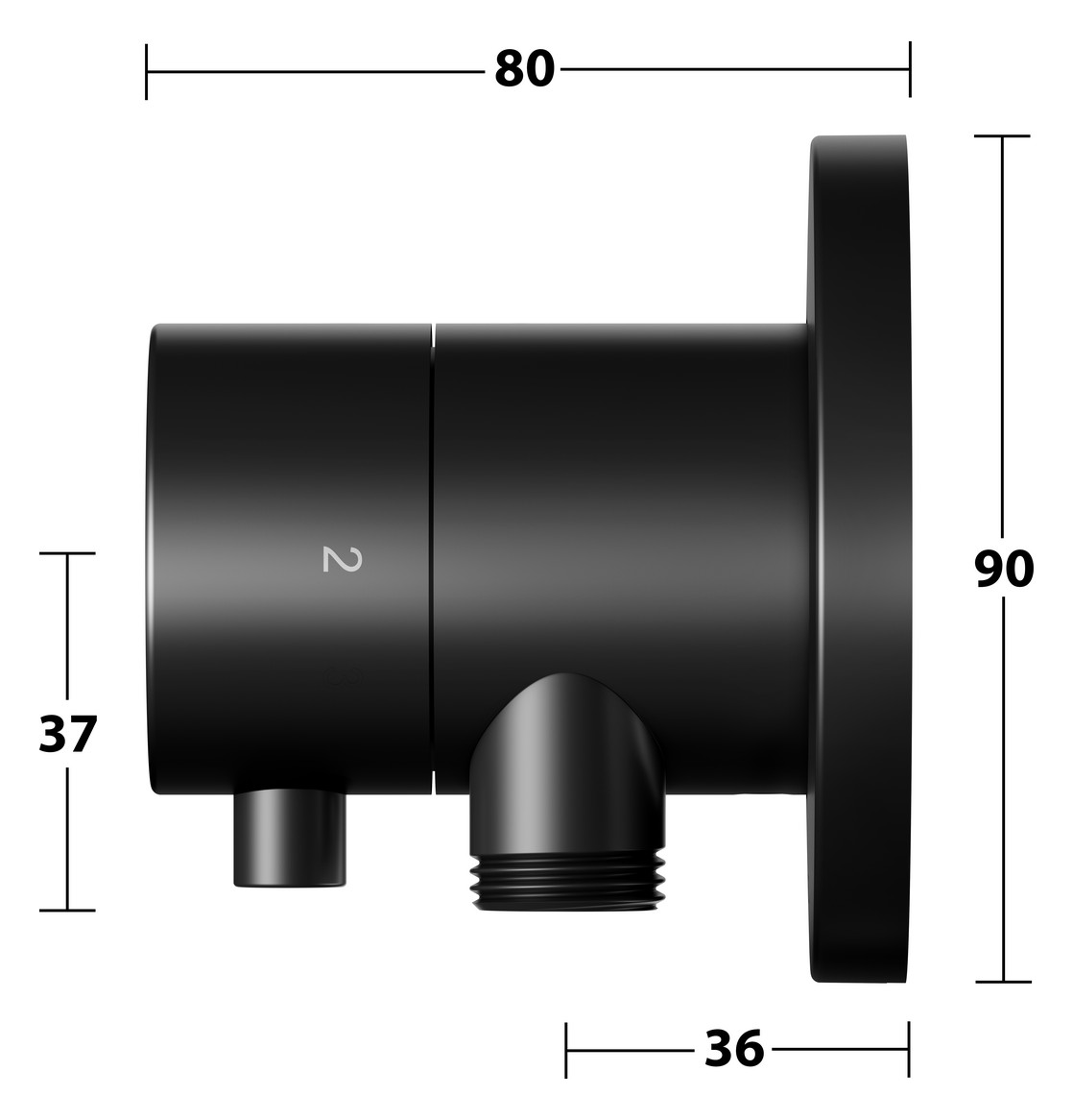 KEUCO Fertigmontageset IXMO UP-2-Wege-Ab-/Umstellventil, Schlauchanschluss, Griff Comfort, rund, schwarz matt KEUCO Fertigmontageset IXMO UP-2-Wege-Ab-/Umstellventil, Schlauchanschluss, Griff Comfort, rund, schwarz matt