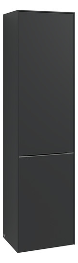 V&B Hochschrank Subway 3.0 40x171x36,2cm, Schanier rechts/Griff Volcano black, taupe