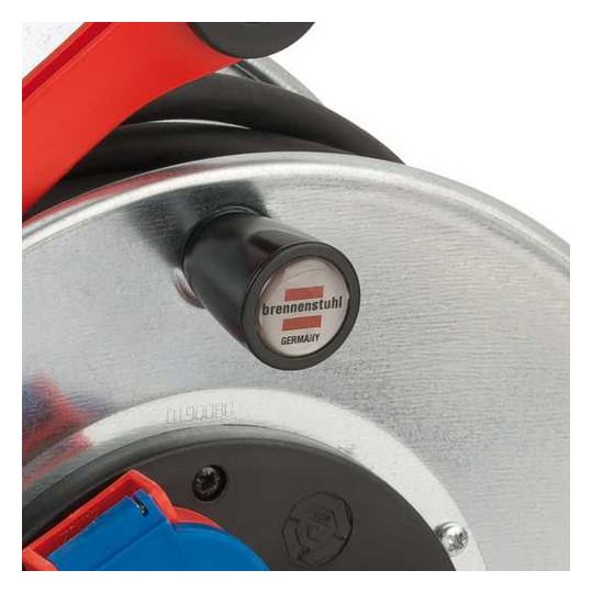 Kabeltrommel 25m H05RR-F 3x1,5mm IP44 3xSteckdosen m.Tragerahmen