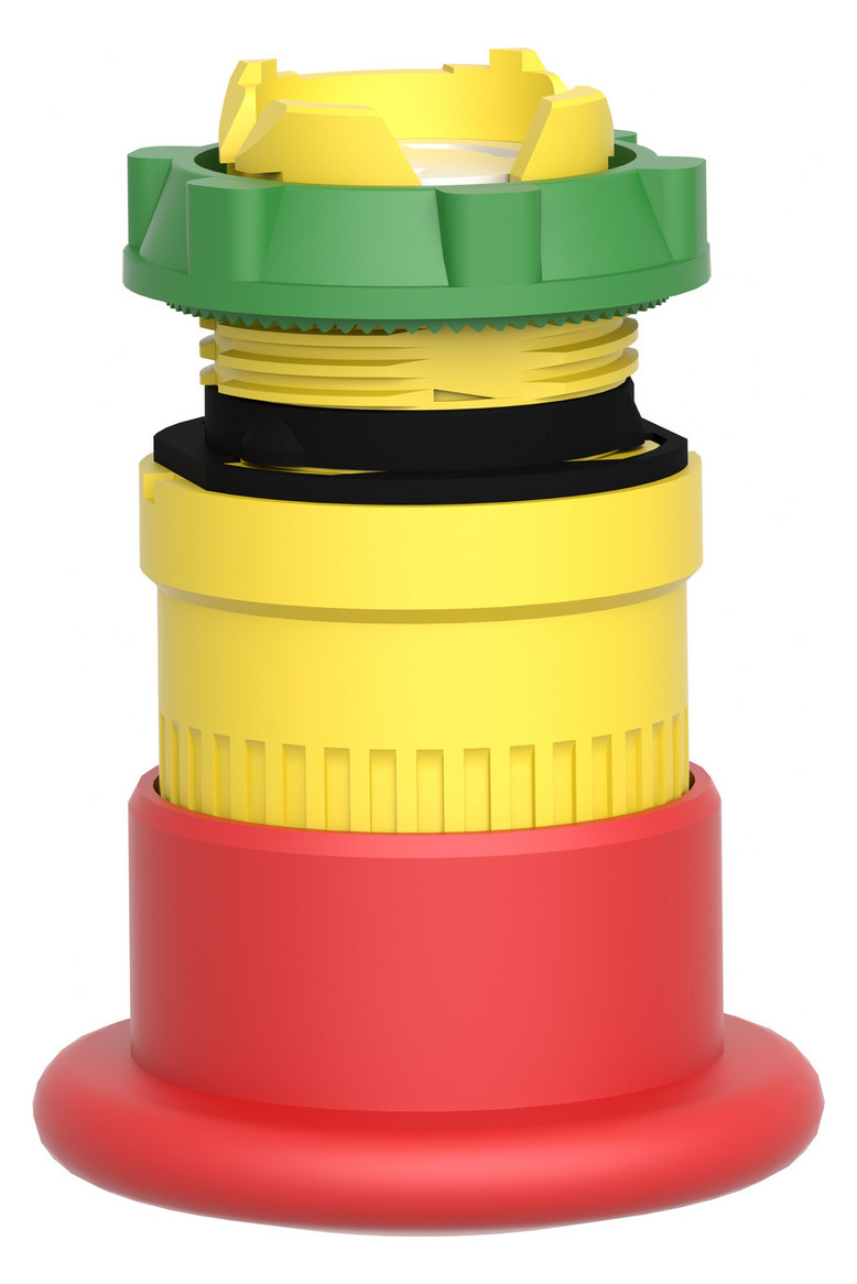 Frontelement für Not-Aus Ø22mm rt rnd IP66 hoch Schaltfunktion verrastend Zug