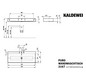 Kaldewei Wand-Waschtisch PURO 3167, 120 x 46 cm, warm grey 10 Perl-Effekt, mit Überlauf, 3 Hahnlöcher