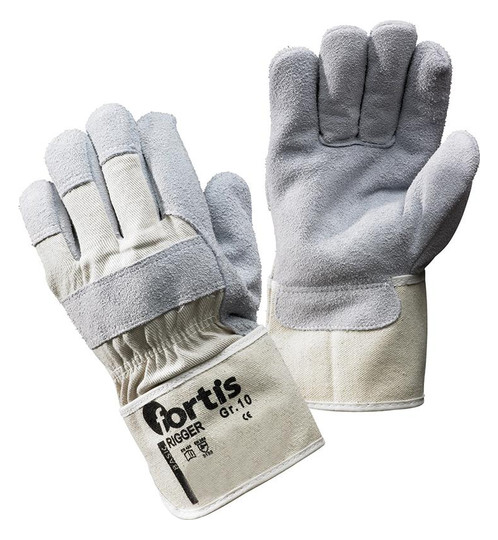 fortis-Rindkernspaltlederhandschuh Rigger - Gr.10