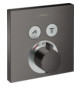hansgrohe Fertigmontageset ShowerSelect UP-Thermostat, 2 Verbraucher, brushed black chrome