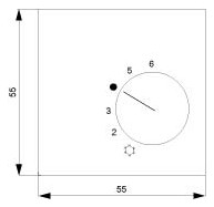 Drehknopf Raumtemp DELTAi-system ti-ws glz titanweiß