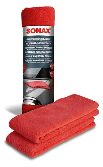 SONAX-Microfasertuch, außen - 40x40cm (2 Stück)