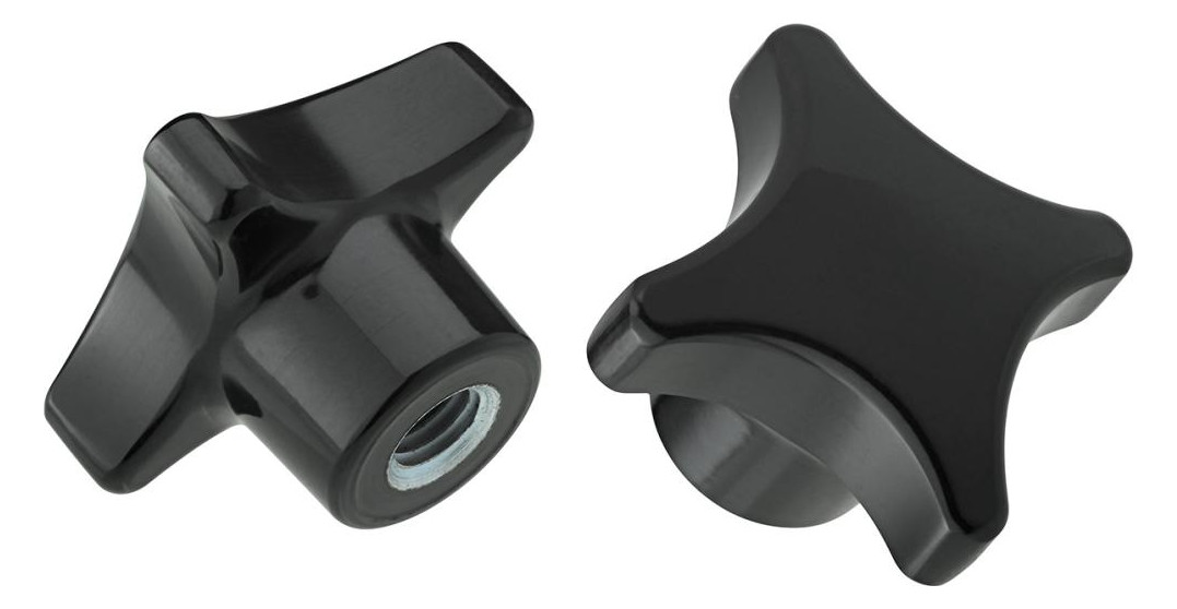 Bild Kreuzgriff DIN6335 Duroplast, Form K, 50 mm, M 10, Inhalt: 3 Stück FORTIS-1