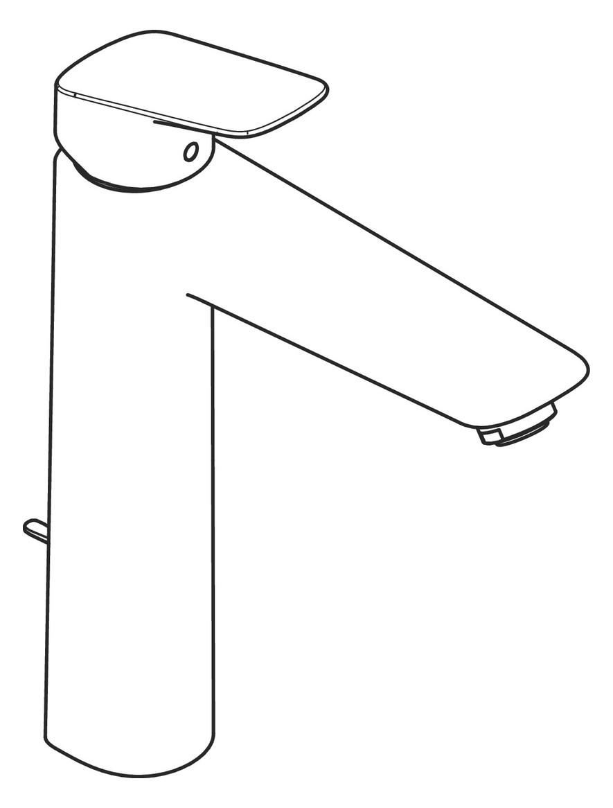 hansgrohe Waschtisch-Einhebelmischer 190 Logis mit Zugstangen-Ablaufgarnitur, chrom