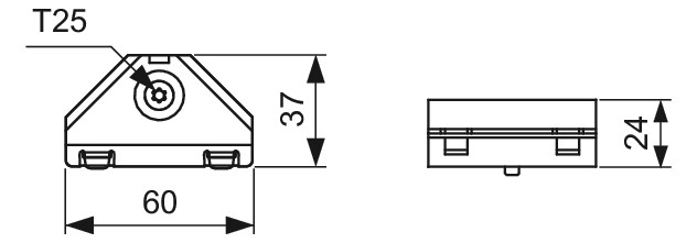 TECE Eckverbinder TECEprofil 90°, verzinkt
