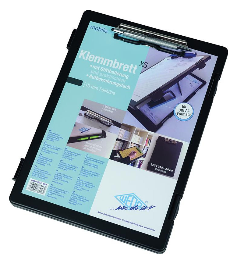 Bild Klemmbrett A4 S mit Aufbewahrungsfach - WEDO-3