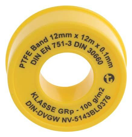 Bild Dichtbandrolle PTFE 12m x 12mm x 0,1mm - GEKA-0