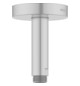 KEUCO Brausearm Ausladung 100 mm, aluminium-finish, Deckenanschluss, Rosette rund