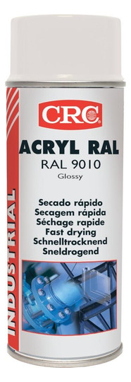 CRC-Acryl-Farblackspray, glänzend RAL9010,...
