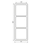Einbaurahmen 3f aws glz CD / CD 500 Kst f.GEB-K Unterputzmontage Duropl