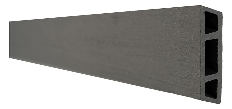 Bild HANÖ-Serie SCHIEFER 21 Lamellen Holzstruktur BPC-Rhombus-Steckzaun 20 x 75/68 x - n.a.-2