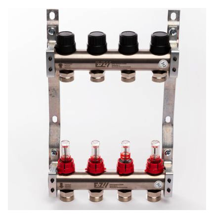EAZY Heizkreisverteiler 11, Edelstahl-Rundrohr