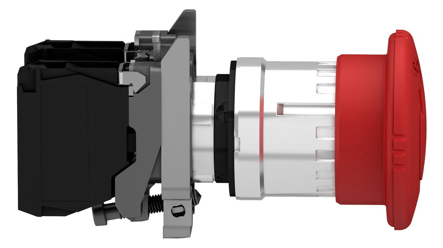 Not-Aus Taster EB IP66 Dreh 2Ö Ø22,5mm Schraub Einb